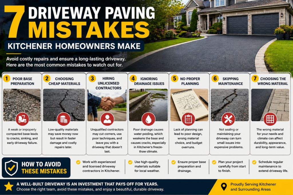 7 Driveway Paving Mistakes Kitchener Homeowners Make